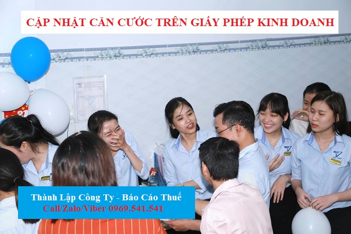 Thủ tục cập nhật căn cước trên giấy phép kinh doanh